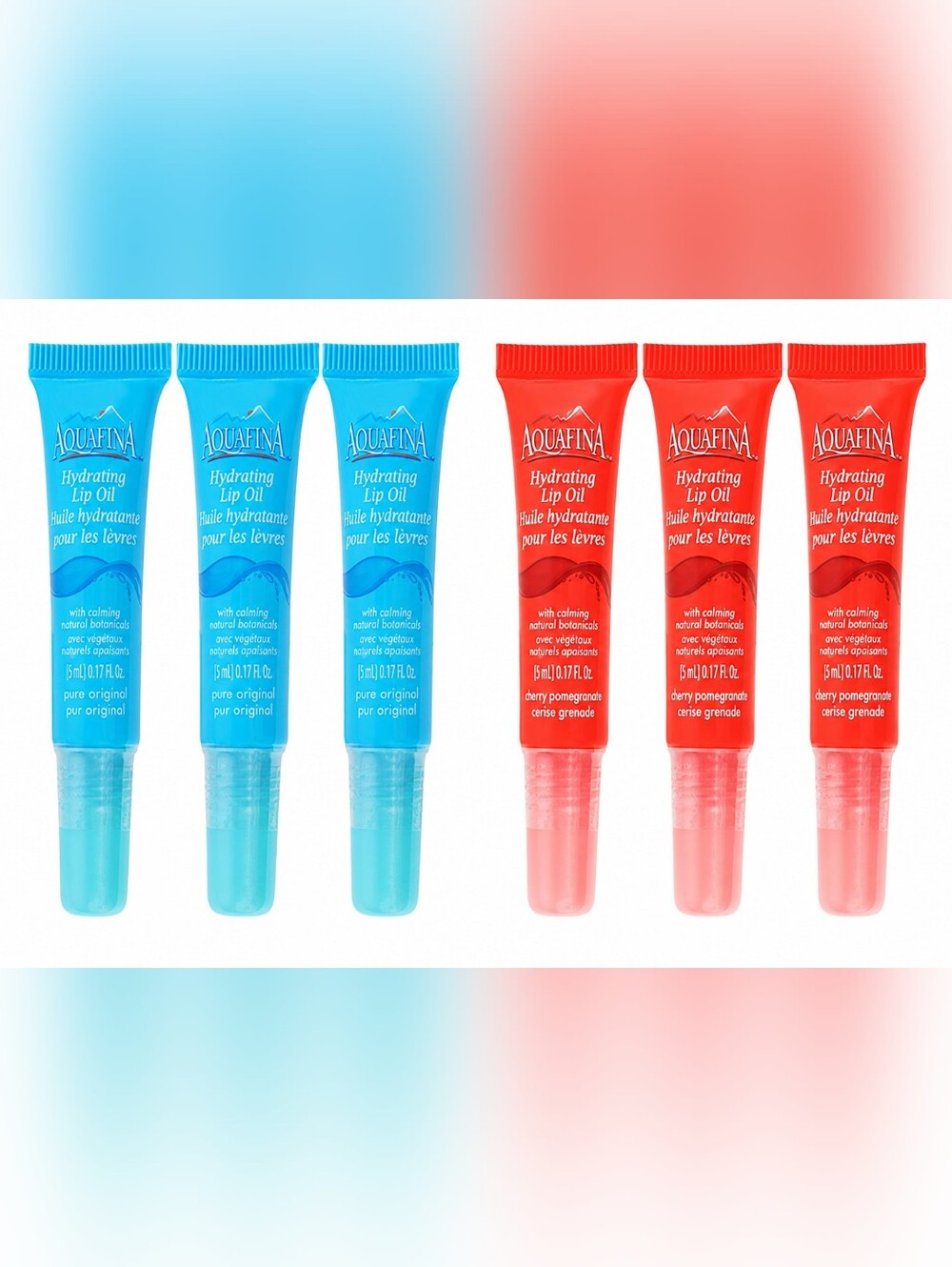 BUNDLE OF 6 Aquafina Hydrating Lip Oils